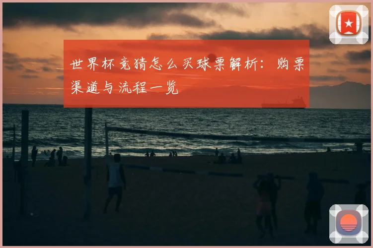 世界杯竞猜怎么买球票解析：购票渠道与流程一览